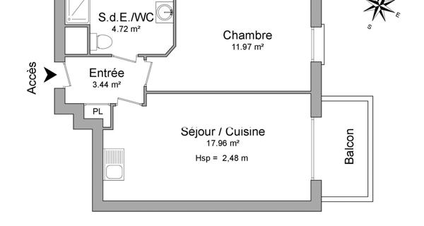 Location Appartement 2 pièces 38.09 m² - Vauréal 95490