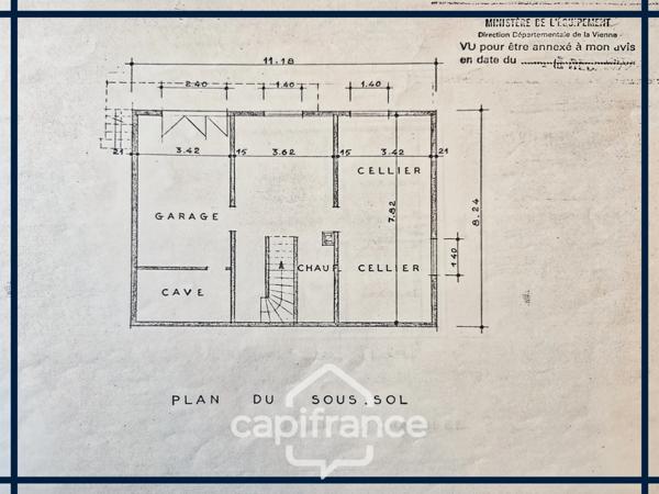 Maison à vendre 4 pièces SAINT BENOIT (86), terrain de 1357 m²