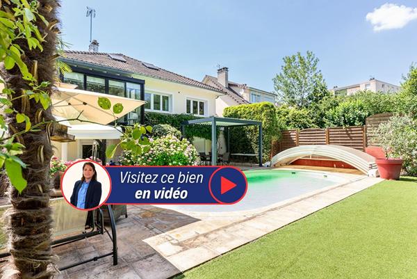 Maison d'architecte avec piscine , Verrières-le-Buisson , DPE C, pompe à chaleur, Isolation intérieur et exterieur,  TRÈS bon état