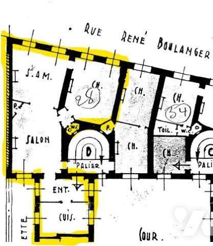 Appartement 3 pièces - Rue René Boulanger