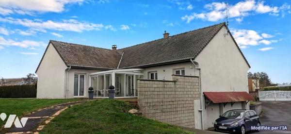 DAINVILLE - Spacieux Pavillon individuel de plain pied SH env. 139 m² sur sous-sol avec beau jardin 