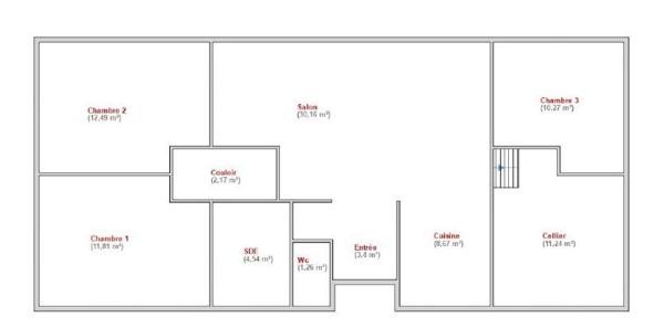 🏡 Maison de plain-pied rénovée – 84 m² – 3 chambres – Aucun gros travaux à prévoir