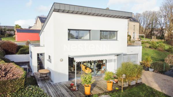 Maison d'architecte contemporaine 135 m² à proximité de Vannes - Parcelle de 800 m²