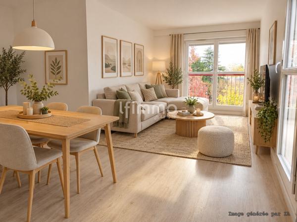 Appartement 3 pièces de 68 m² avec parking privé et cave