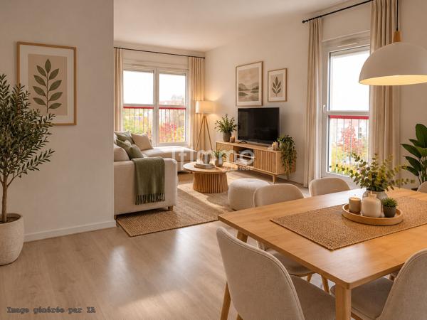 Appartement 3 pièces de 68 m² avec parking privé et cave