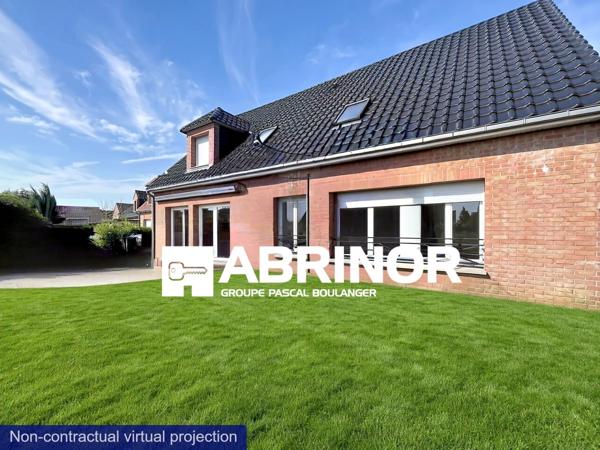 Maison Individuelle en semi-plain-pied- 7 chambres- bureau-jardin-garage. WATTIGNIES