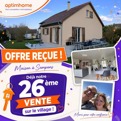 Maison à vendre 4 chambres à 10 minutes de centre ville de Dole