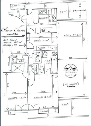 Fourqueux (78112) Appartement 4 pièces de 91m2 et 2 terrasses