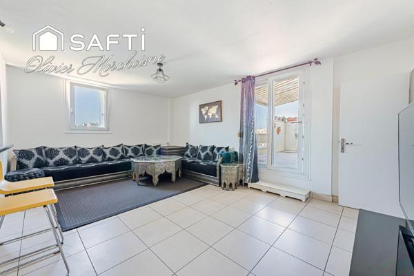 2 pièces avec parking et grande terrasse à Évry