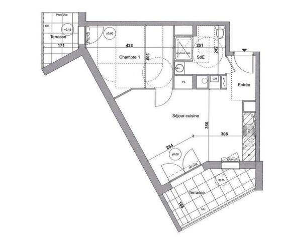 Appartement 2 pièces - 44300 Nantes