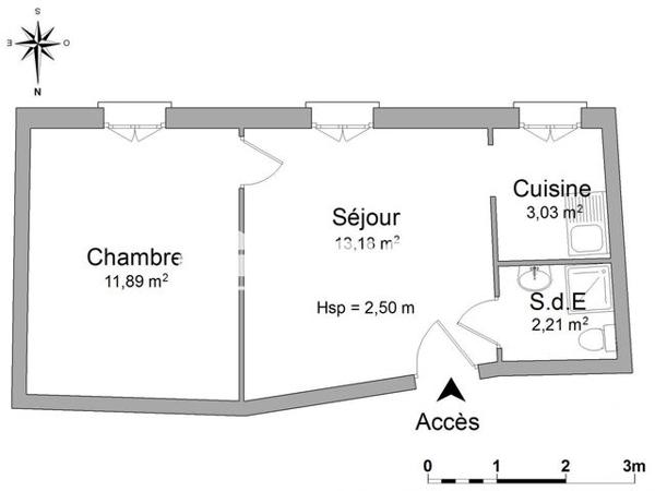 Location Appartement 2 pièces 30.31 m² - 3 RUE BERNARD PALISSY Limoges 87000