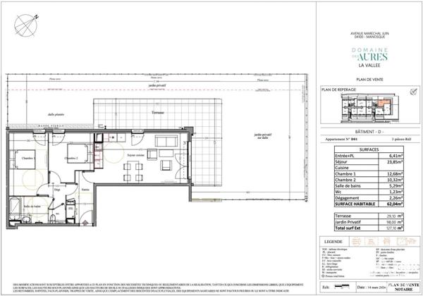 Appartement à vendre 3 pièces 62 m² Manosque