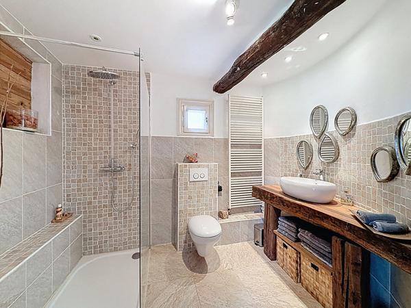 Demeure de charme située à Bassevelle - 260 m2 - pièce de vie de 100 m2 - 4 chambres - piscine couverte - garage et nombreux stationnements