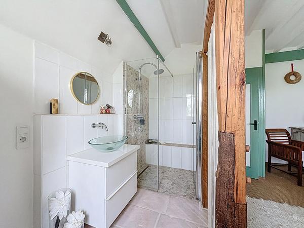 Demeure de charme située à Bassevelle - 260 m2 - pièce de vie de 100 m2 - 4 chambres - piscine couverte - garage et nombreux stationnements