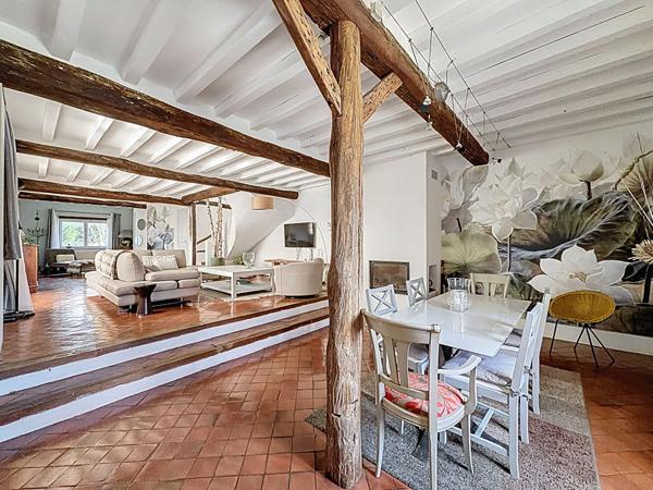 Demeure de charme située à Bassevelle - 260 m2 - pièce de vie de 100 m2 - 4 chambres - piscine couverte - garage et nombreux stationnements