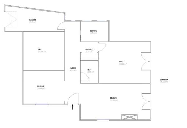 BAISSE DE PRIX [EXCLUSIVITÉ] Maison de plain-pied T3 – Terrain plat 906 m² – Proche village d’Éoures