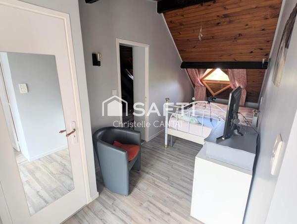 Maison, 3 chambres, garage, dépendances, terrain.