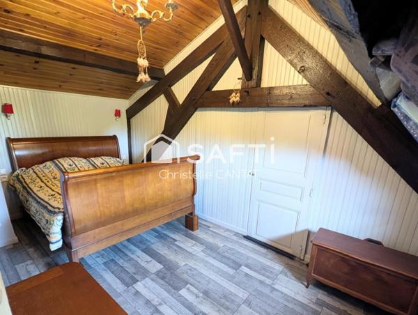 Maison, 3 chambres, garage, dépendances, terrain.