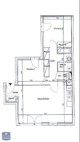 Appartement à louer 3 pièces 63.7m² Avrillé (49240)