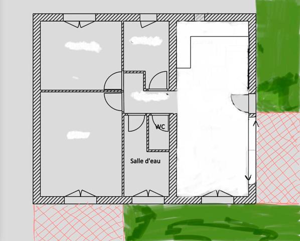 Appartement Arcangues T4 jardin avec travaux