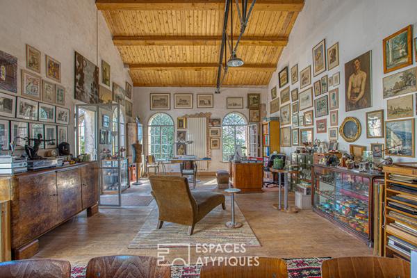 Espace polyvalent dans une ancienne manufacture en bord de Sorgue