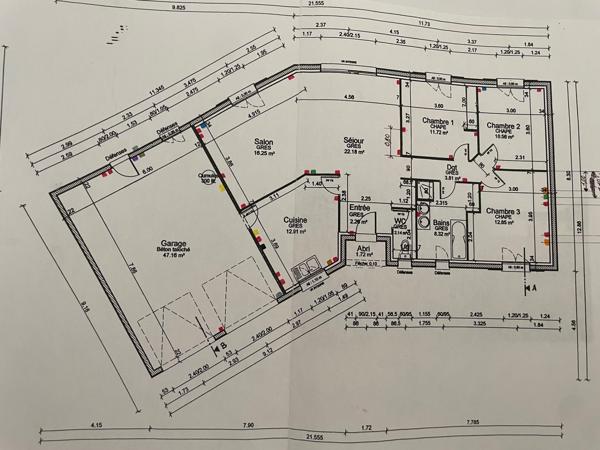 PLAIN-PIED 3 chambres avec garage 45 m²