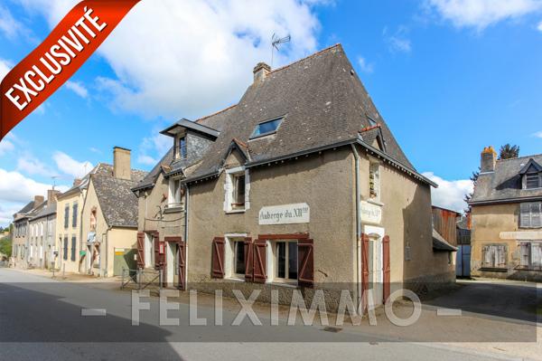 Saint-Ouën-des-Toits (53410) Maison comprenant une appartement et ancien commerce