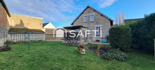 Meulière 4 pièces avec jardin, vue dégagée sur le canal.