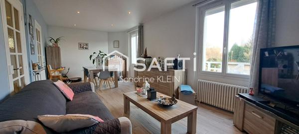 Meulière 4 pièces avec jardin, vue dégagée sur le canal.