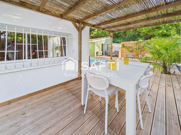 BORDEAUX CAUDERAN Maison de plain pied 3/4 chambres, piscine, parking