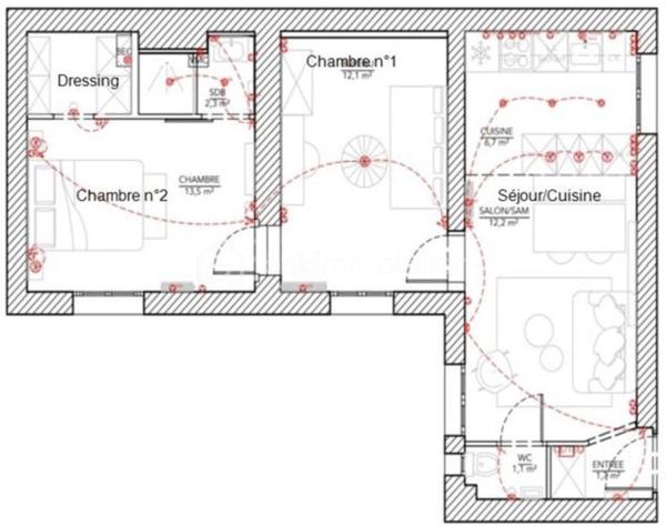 Appartement de 50 m²