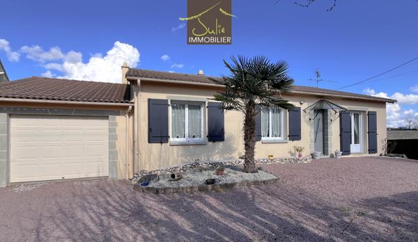 Plain-pied parfaitement entretenu sur 928m² de terrain (3ch. et bureau)