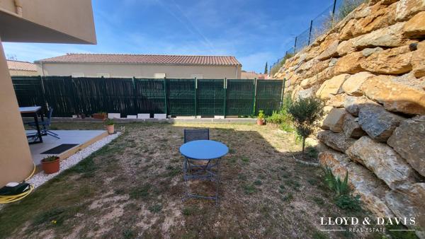Apt T2 avec terrasse, jardin et place parking couverte sécurisée