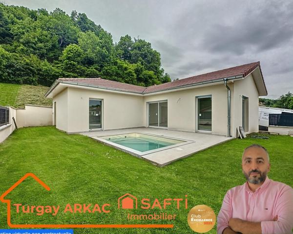 Maison neuve de plain-pied avec piscine - 123 m2 - Champier