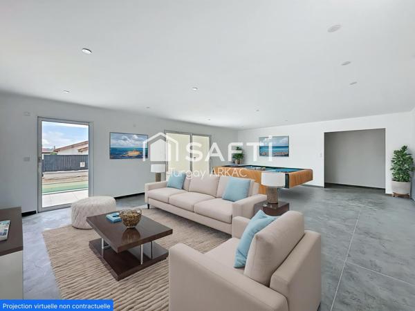 Maison neuve de plain-pied avec piscine - 123 m2 - Champier