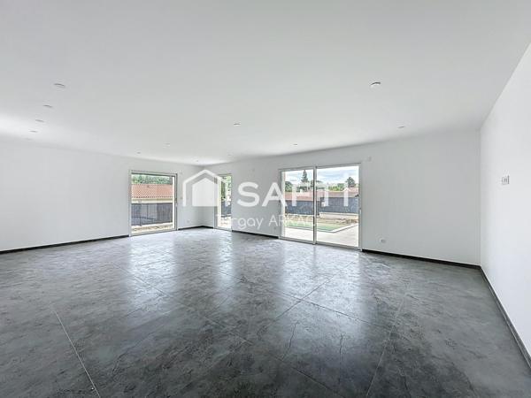 Maison neuve de plain-pied avec piscine - 123 m2 - Champier