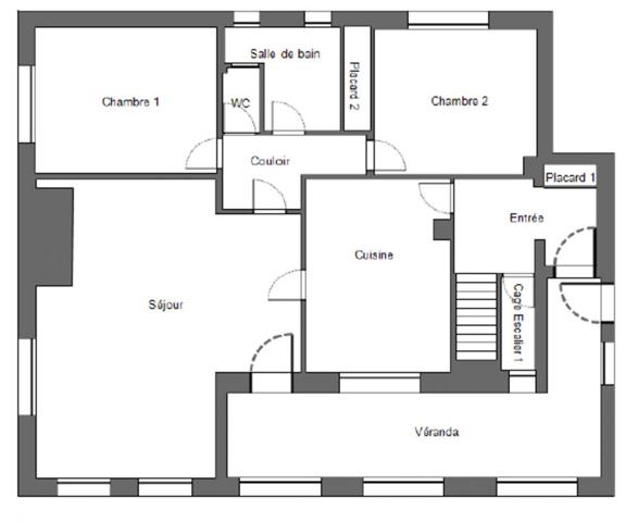 29520 Châteauneuf du Faou  ensemble de deux maisons dont 1 gîte , au calme sans vis à vis