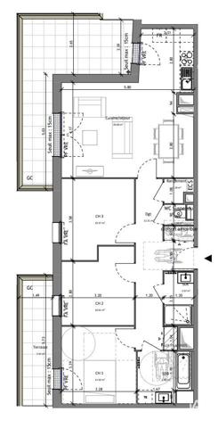 Appartement (neuf) à vendre 4 pièces 82 m² Saint-Avé