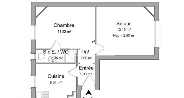 Location Appartement meublé 2 pièces 37.86 m² - Enghien-les-bains 95880
