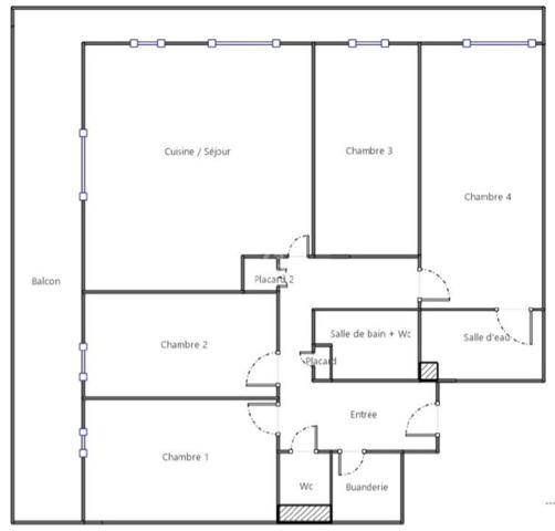 Appartement Nanterre 5 pièce(s) 100 m2 €595 000 ** - Référence 14559