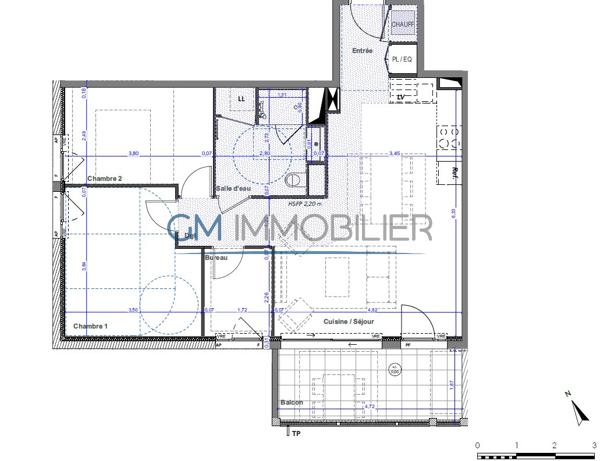 Annonce Appartement T4 - 86m² à Saint-Martin-de-Seignanx