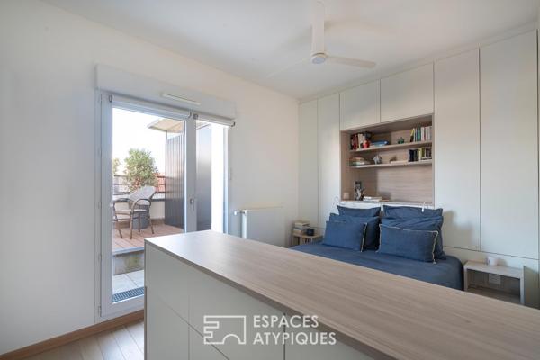 Penthouse avec terrasse végétalisée