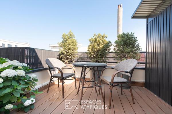 Penthouse avec terrasse végétalisée