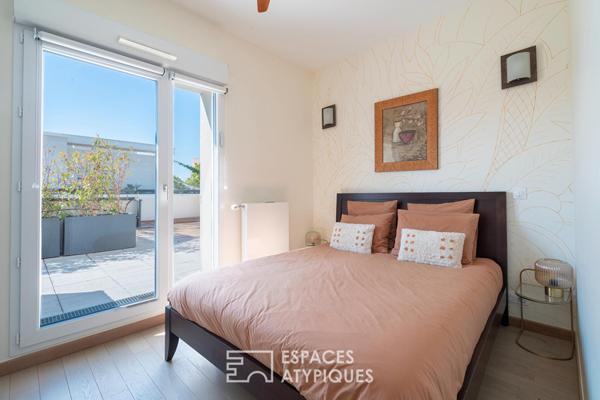 Penthouse avec terrasse végétalisée