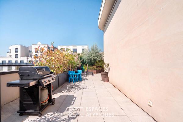 Penthouse avec terrasse végétalisée