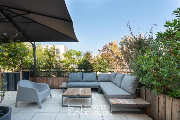 Penthouse avec terrasse végétalisée
