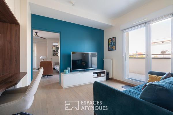 Penthouse avec terrasse végétalisée