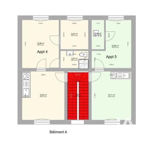 Immeuble à vendre 442 m² Roubaix