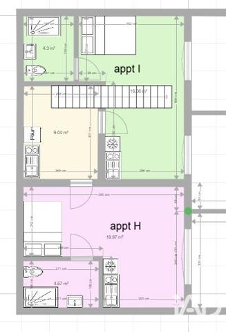Immeuble à vendre 442 m² Roubaix