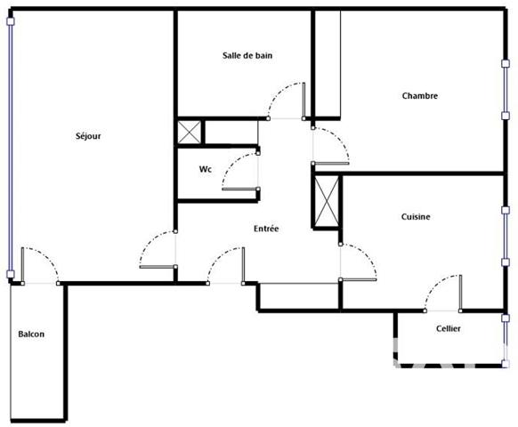 Appartement à vendre 2 pièces 49 m² Clichy-sous-Bois